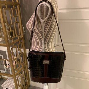 Brighton Embossed Leather Shoulder Bag